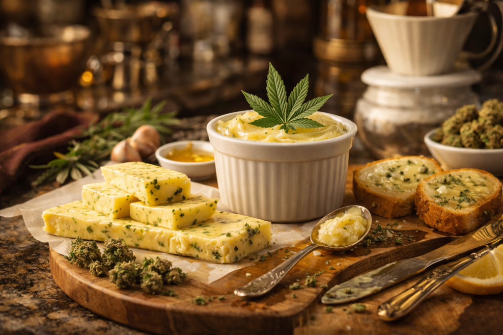 cannabis-infused butter for edibles